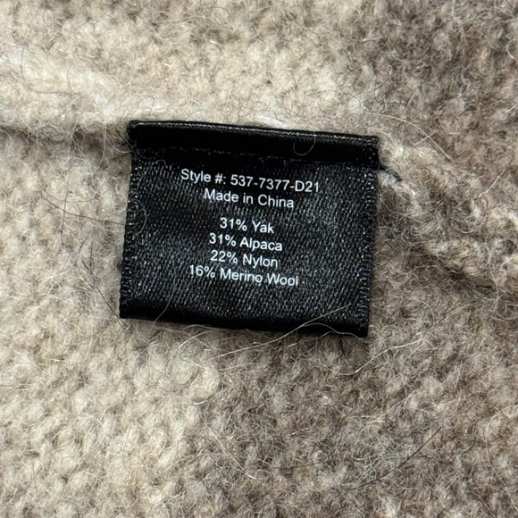 Jenni Kayne Yak Alpaca Striped Cardigan Coat XL Coastal Capsule Quiet Luxury - Picture 6 of 8